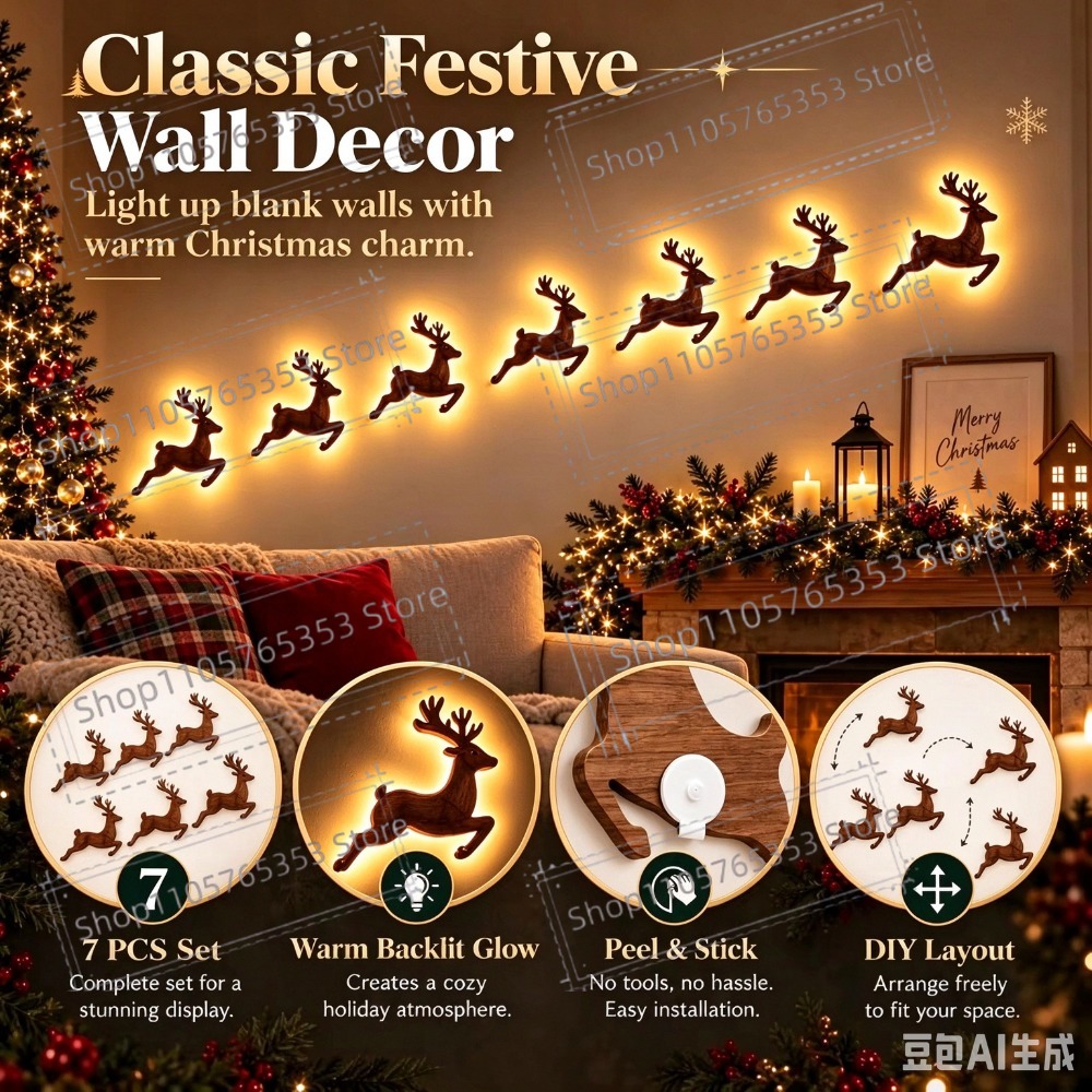 2027 Reindeer Glow Christmas D - đánh giá và giá Up Lighting Decor