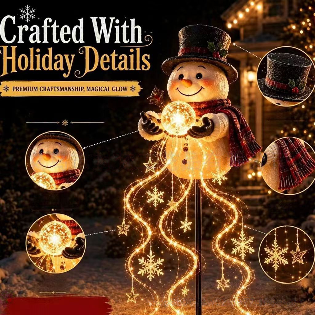 Lighted Christmas Snowman Deco - đánh giá và giá Lighting Decoration Ideas