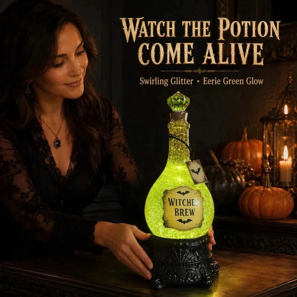 Lighted Witches’ Brew Bottle G - đánh giá và giá Up Lighting Decor
