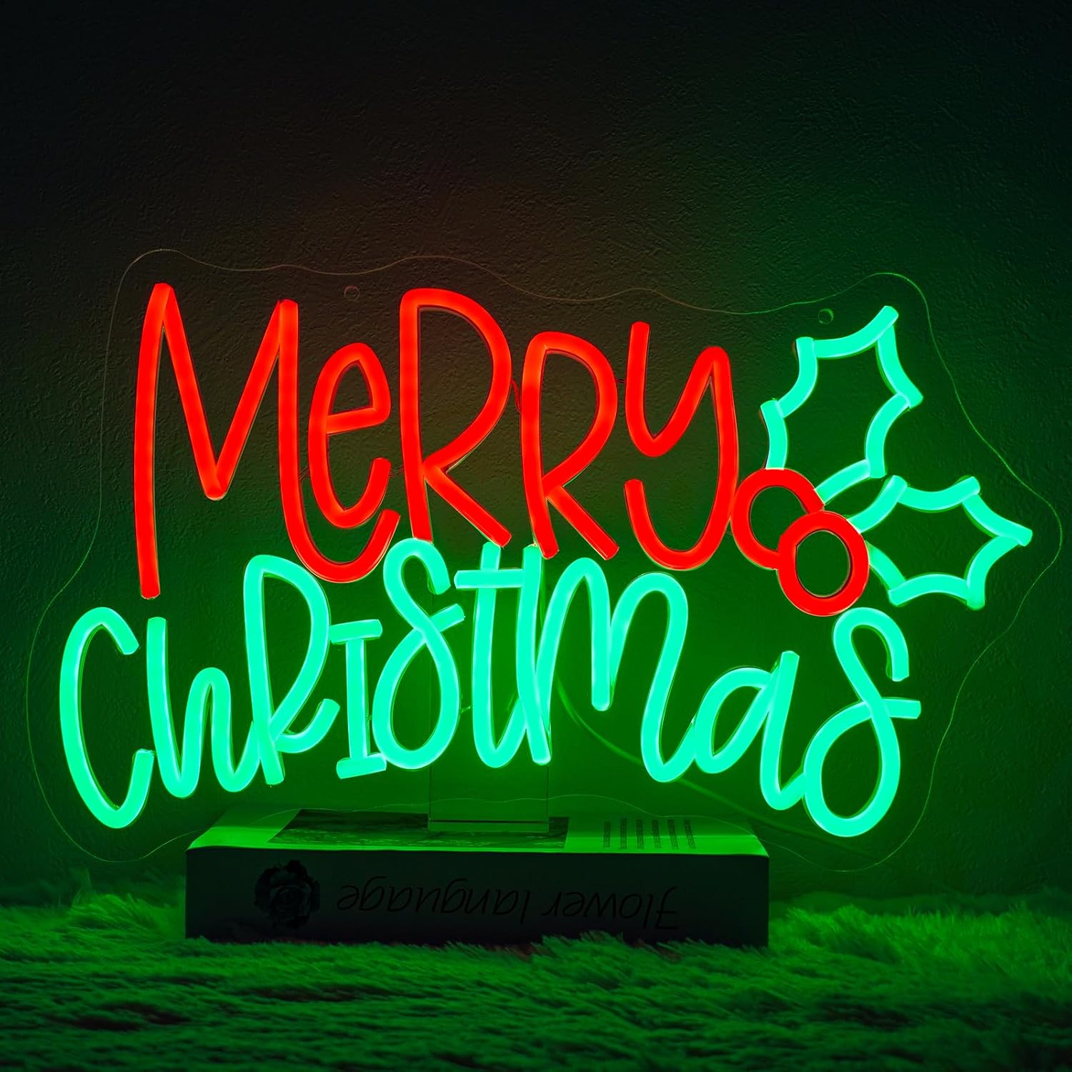 Merry Christmas Neon Sign LED  - đánh giá và giá Lighting Christmas Decor