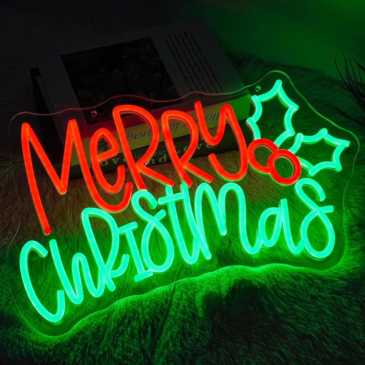 Merry Christmas Neon Sign LED  - đánh giá và giá Lighting Christmas Decor