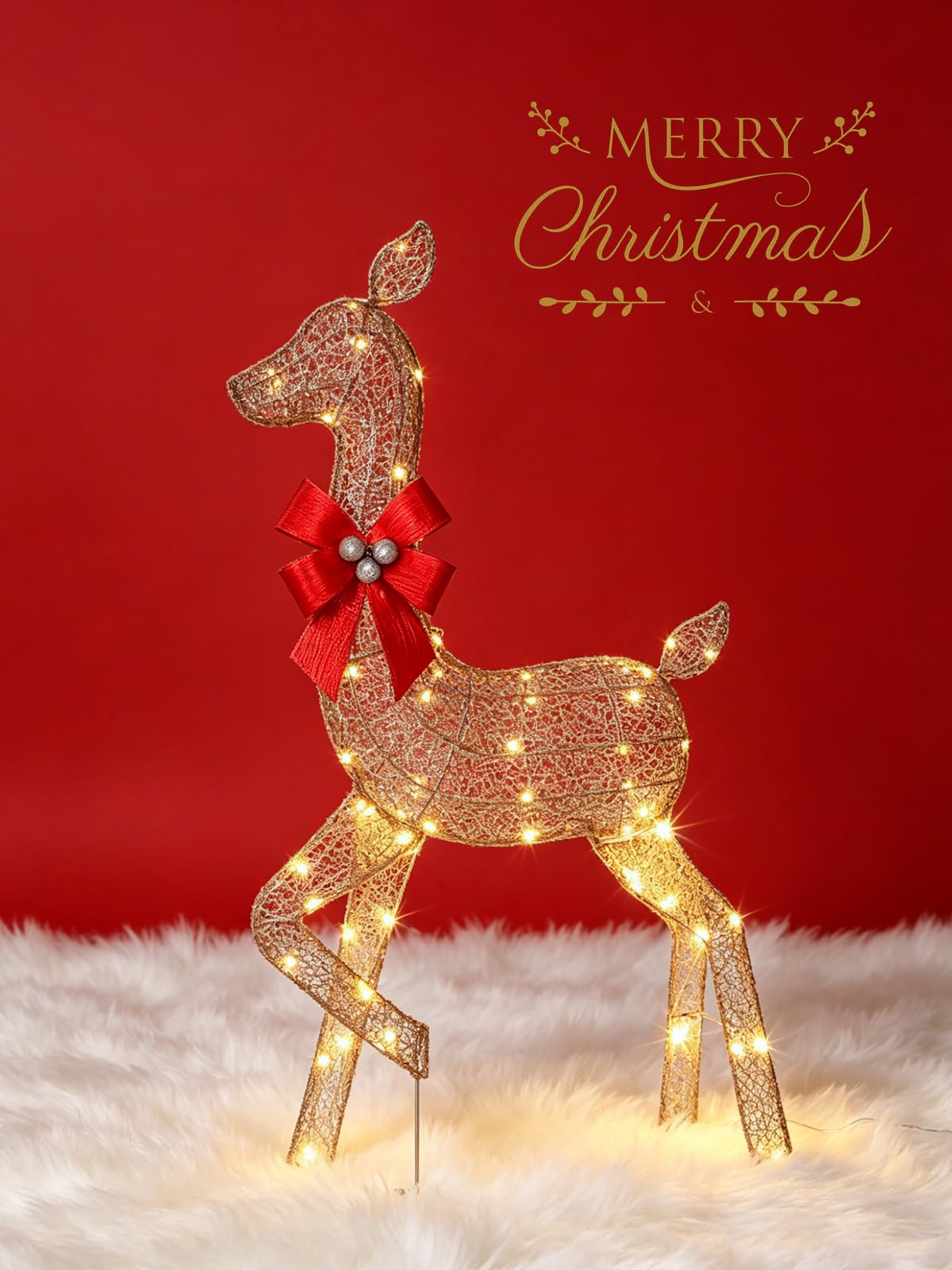3 Pieces Lighted Christmas Dee - đánh giá và giá Up Lighting Decor
