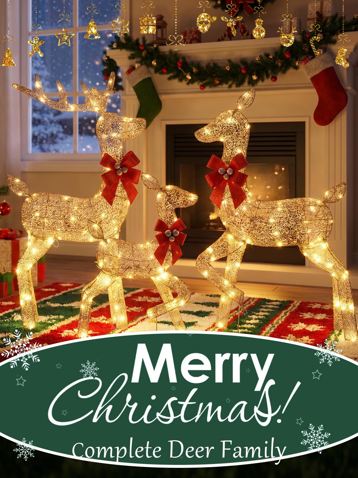 3 Pieces Lighted Christmas Dee - đánh giá và giá Up Lighting Decor